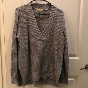 silence + noise gray sweater